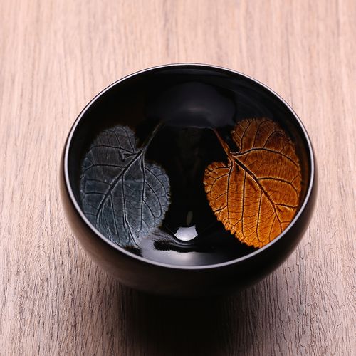 非遗大师周世义木叶盏建盏主人杯茶杯茶盏全手工天v目曜变茶器茶