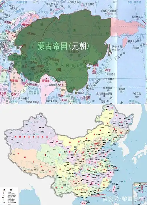 中国各个朝代对比现今版图