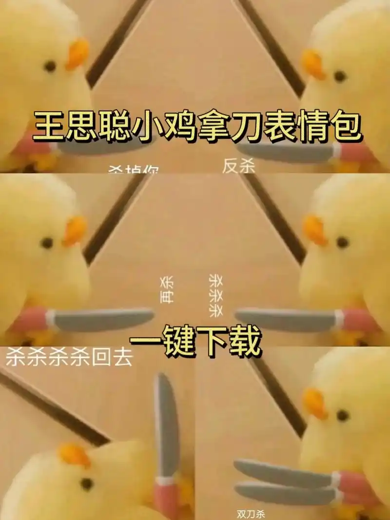 王思聪小鸡拿刀表情包.小鸡拿刀表情包,小鸡拿刀反杀你表情包# - 抖音