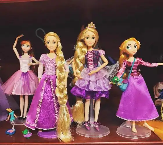 上海现货乐园长发公主娃娃乐佩公主人偶玩具玩偶生日礼物直发梳子高度