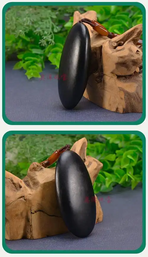 天i然老和田玉黑皮籽料手把件男女士款文玩把件玉石手饰珠宝 石手饰