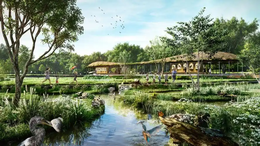 重庆长寿湖卧龙谷人工湿地公园景观设计