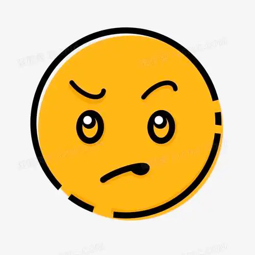 手绘傲慢微表情素材