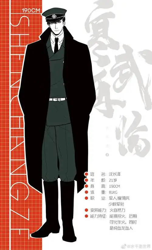 寒武再临人设图 龙血/养父 两.