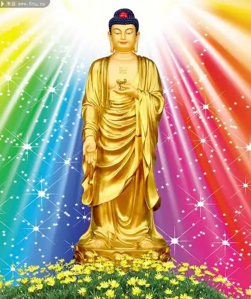 如来金佛佛像佛光普照 如来佛祖菩提迦耶释迦本师壁画释迦牟尼佛唐卡