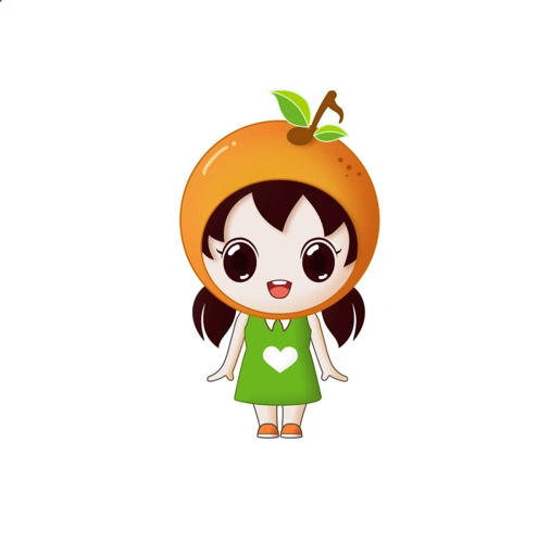 吉祥物-橙子女孩②