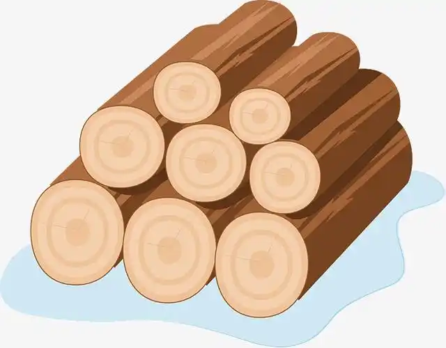 砍伐矢量砍伐的木头成堆