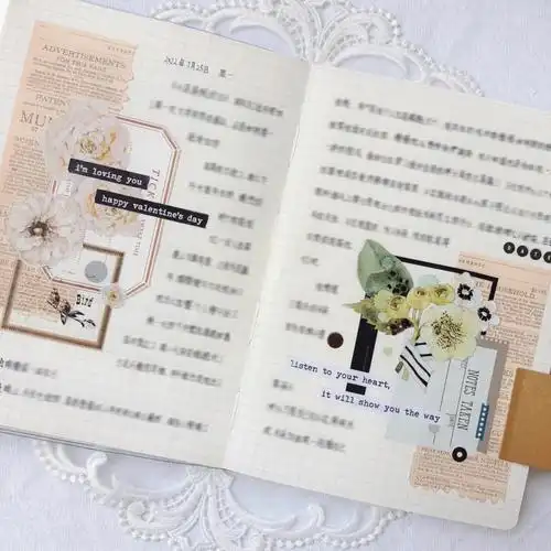 桃桃手帐轻复古手帐日常满字手帐