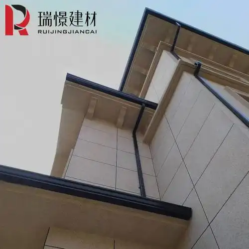 钢构附件别墅屋面不锈钢天沟彩铝方形雨水管屋顶排水天沟防腐蚀可定制