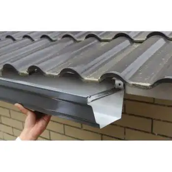 天沟雨水槽方形雨水管铝合金排水槽别墅成品天沟檐沟屋檐雨水槽 铝