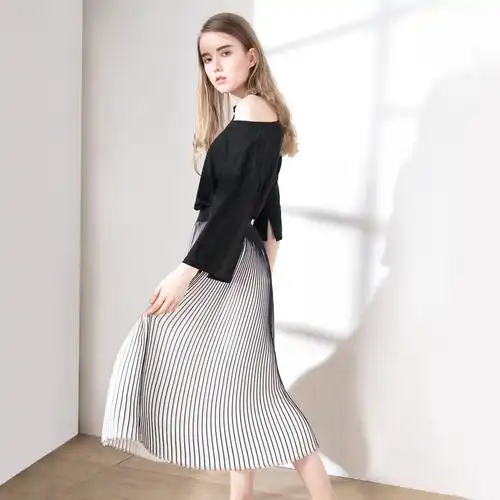 单肩短袖t恤女夏斜肩