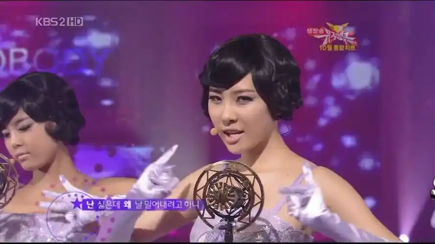 wonder girls nobody经典复古造型 紫色打歌服,直击内心,回忆满满