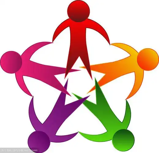 标志团队合作,人团结
