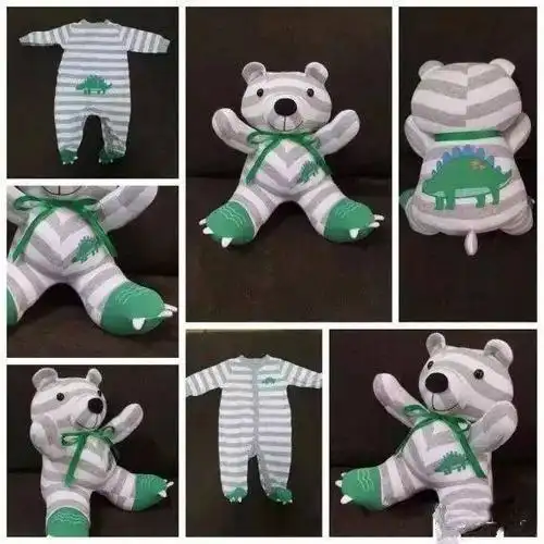 旧衣服改造成布娃娃,玩偶简单又实用!