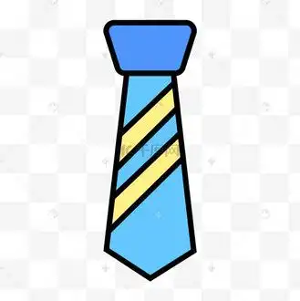 商务系列手绘卡通领带