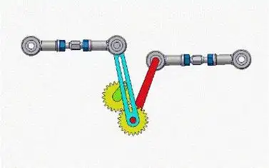 机械原理动画第191集:主从动轴线重合的齿轮连杆机构