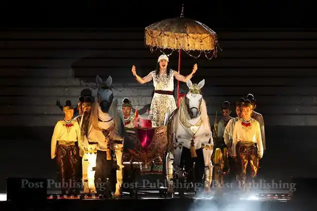 泰国上演免费大型佛教舞台剧 庆祝国王87岁生日