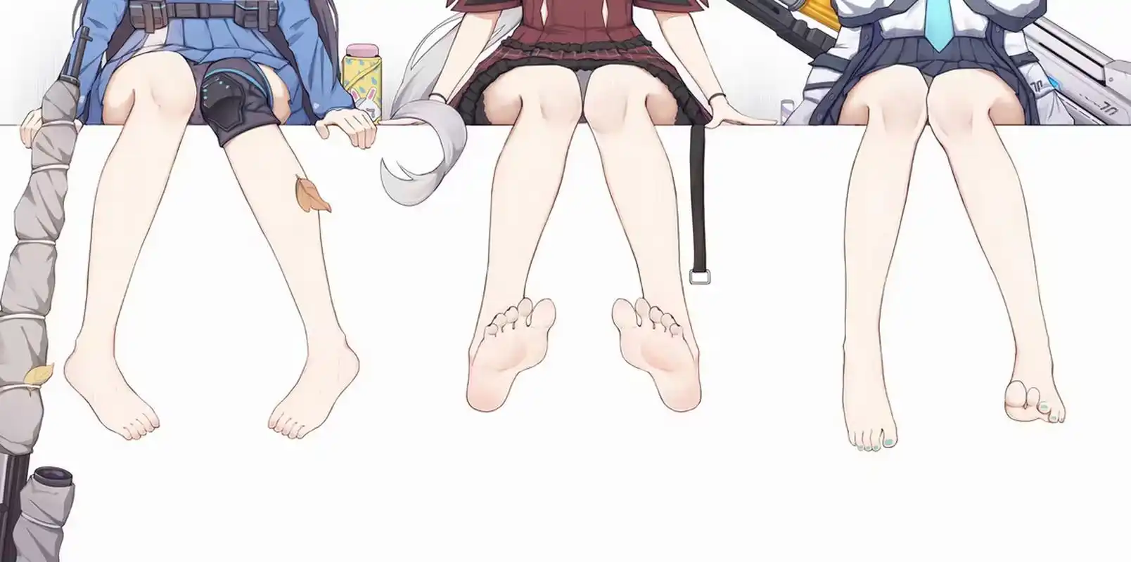 凭脚识人,你能认出是那三个角色吗? (pixiv:橘子)