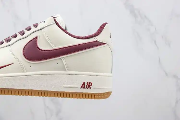 hd1689-107品质:纯原尺码:36-45耐克nike air force 1 low米白酒红