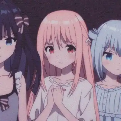 多人闺蜜女生动漫卡通头像念七