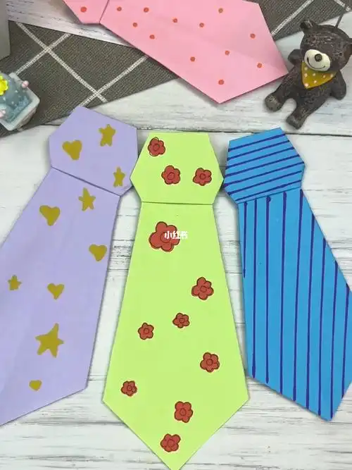 父亲节领带折纸教程来啦