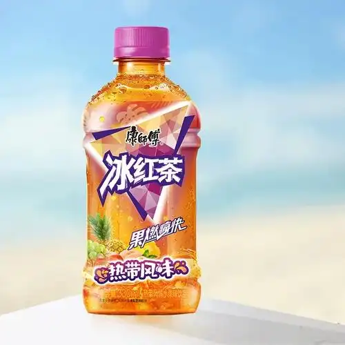 康师傅饮料冰红茶热带风味330mlx5瓶居家囤货