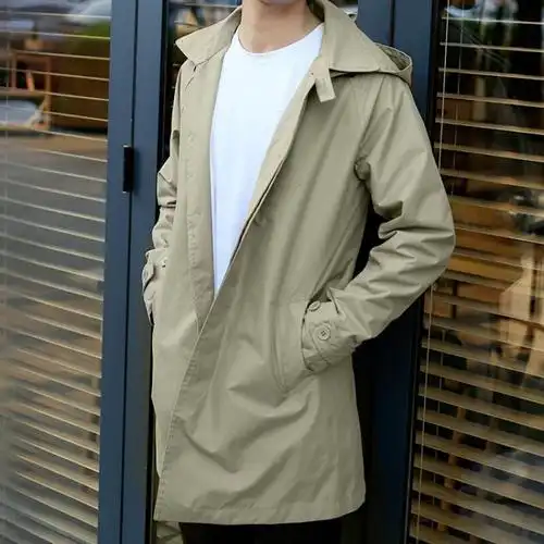 春秋休闲男士风衣外套薄款修身型休闲短款韩版青年