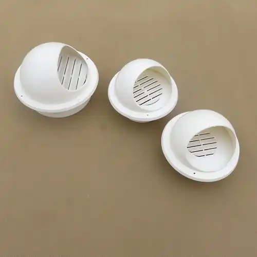 pvc通风帽外墙排风帽排气口75透气防风160防鸟罩110油烟机排气罩