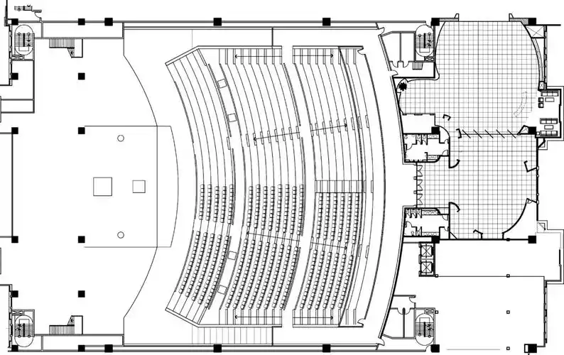 平面图新港表演艺术剧院位于菲律宾纽波特市,是著名的马尼拉云顶世界