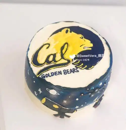 深圳手绘蛋糕加州伯克利分校ucb吉祥物