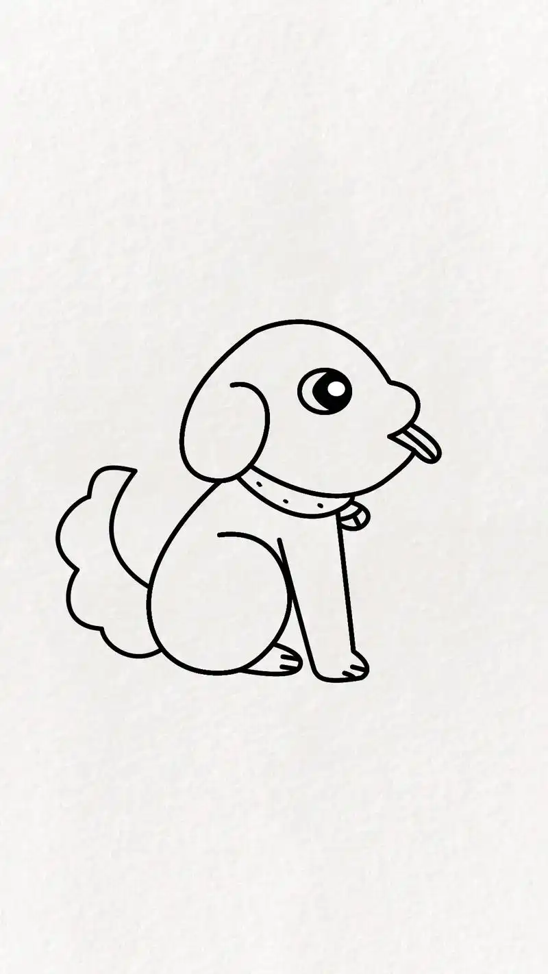 教你用几个数字6画一只可爱的小猫咪