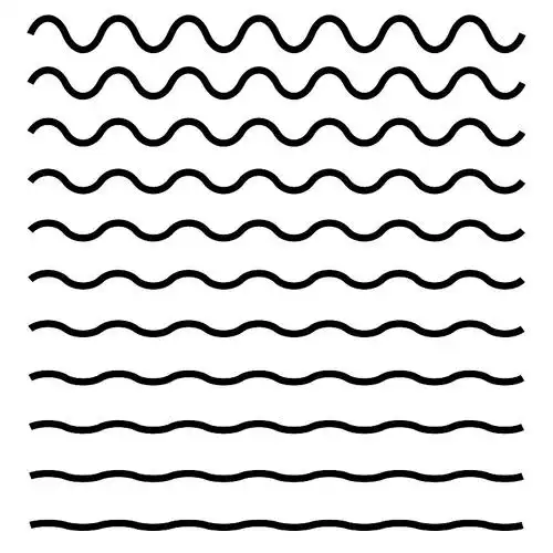 组线波浪之字形可编辑的线图片素材