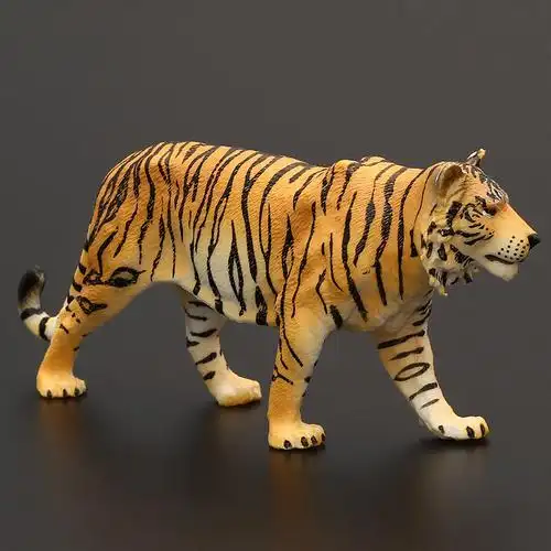 儿童仿真动物玩具野生动物模型套装东北虎西伯伯利仿真