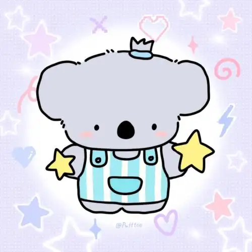 头像超话 原创可爱小动物星星头像 #头像##可爱头像##卡通头像##puff