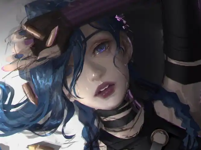 lol英雄联盟暴走萝莉双城之战同人金克丝ipad平板电脑壁纸