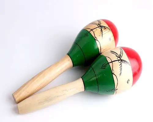 特价/打击乐器/奥尔夫乐器/木质大沙锤/椰树沙锤/小三色砂球1对