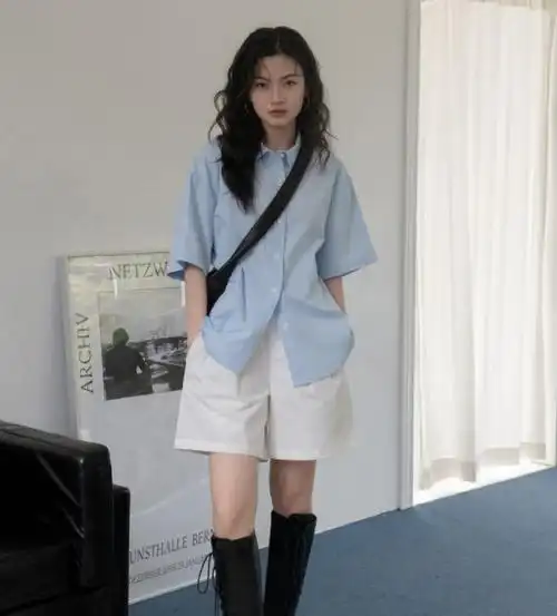 2021春夏衬衫不过时时髦流行的穿法百搭又显瘦