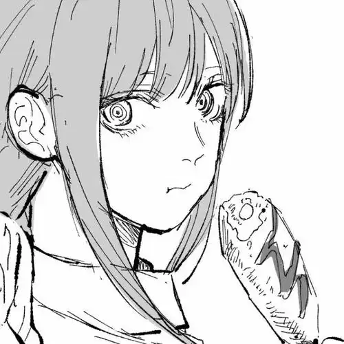 玛奇玛 电锯人 黑白#玛奇玛#漫画头像#头像