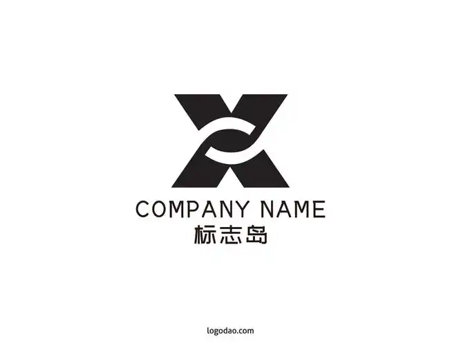 x字母创意标志logo设计免费下载