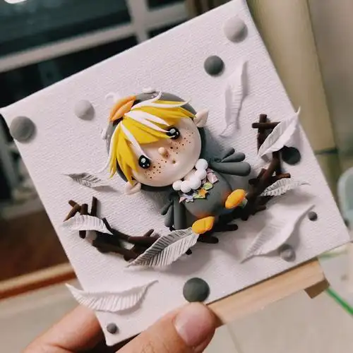 一组原创粘土浮雕画|手工艺|其他手工艺|杨大胆yangdadan - 原创作品