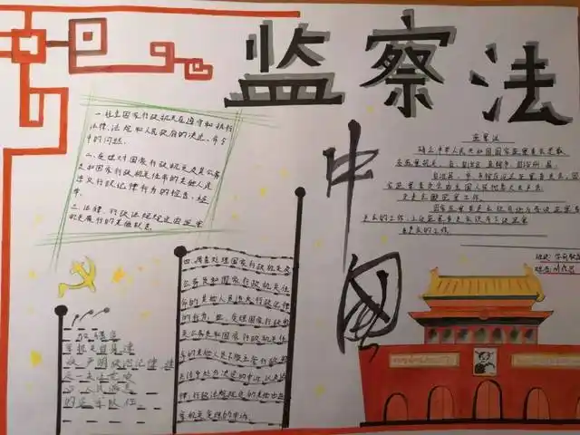 新宪法与新检察法手抄报宪法手抄报