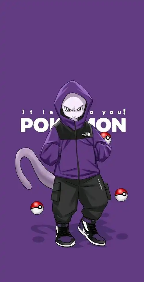 酷酷的超梦,紫色系,超帅,神奇宝贝也要走在潮流前线,超梦可是最厉害的