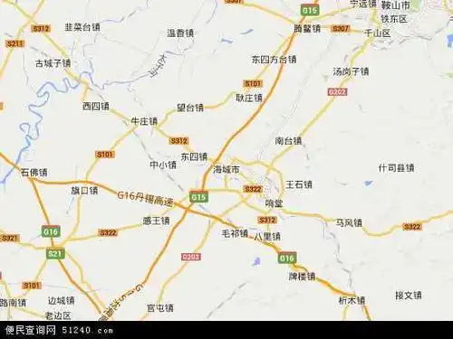 海城市地图 - 海城市电子地图 - 海城市高清地图 - 2021年海城市地图