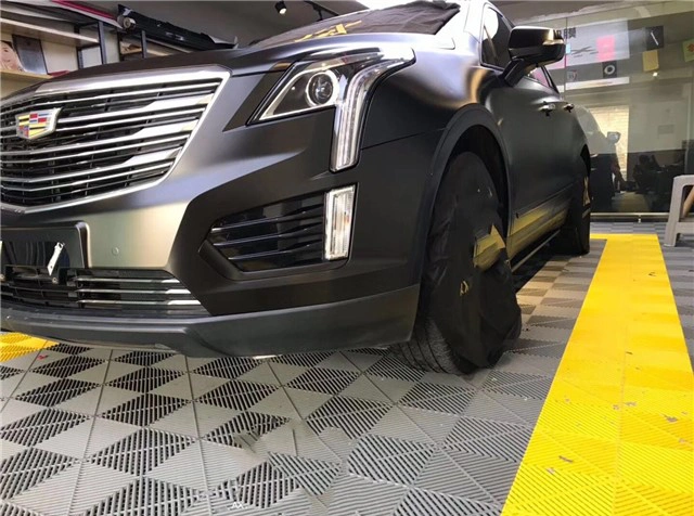 黑武士来袭凯迪拉克xt5改色电光黑