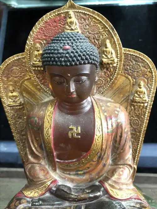 明代老琉璃释迦牟尼佛