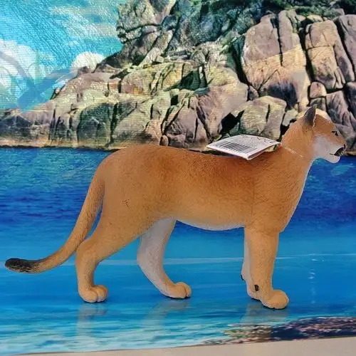 美国safari正品动物模型佛罗里达美洲狮玩具摆件欧美仿真