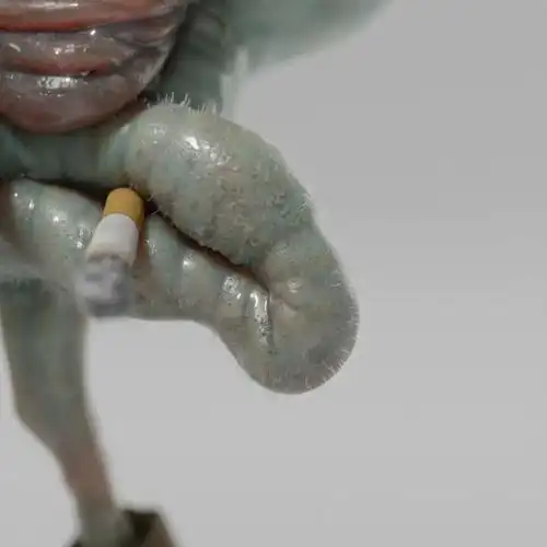 毁童年系列重口味3d动画角色你见过如此颓废的海绵宝宝吗