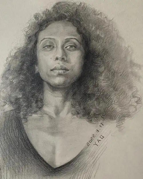 人像画  #肖像画  #素描  #素描头像  #小红书才艺大赛  #寻找小红书