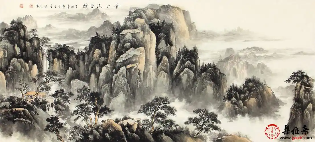 其他山水分类开业大吉  送朋友  家居装饰用  途六尺横幅规  格客厅