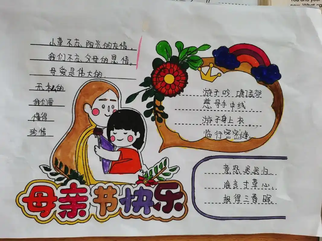 母亲节 #母亲节快乐 #母亲节手抄报 #母亲节手抄报素材  - 抖音